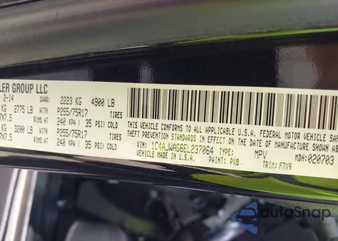 2014 Jeep Wrangler Freedom Edition z USA, uszkodzony, nr VIN 1C4AJWAG6EL237064